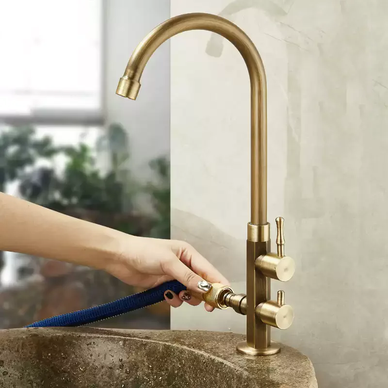 

Garden Faucet Soild Brass Faucet Single Cold Decked G1/2 Bibcock Outdoor Garden Mop Pool Tap Washing Machine Faucet Antique Taps