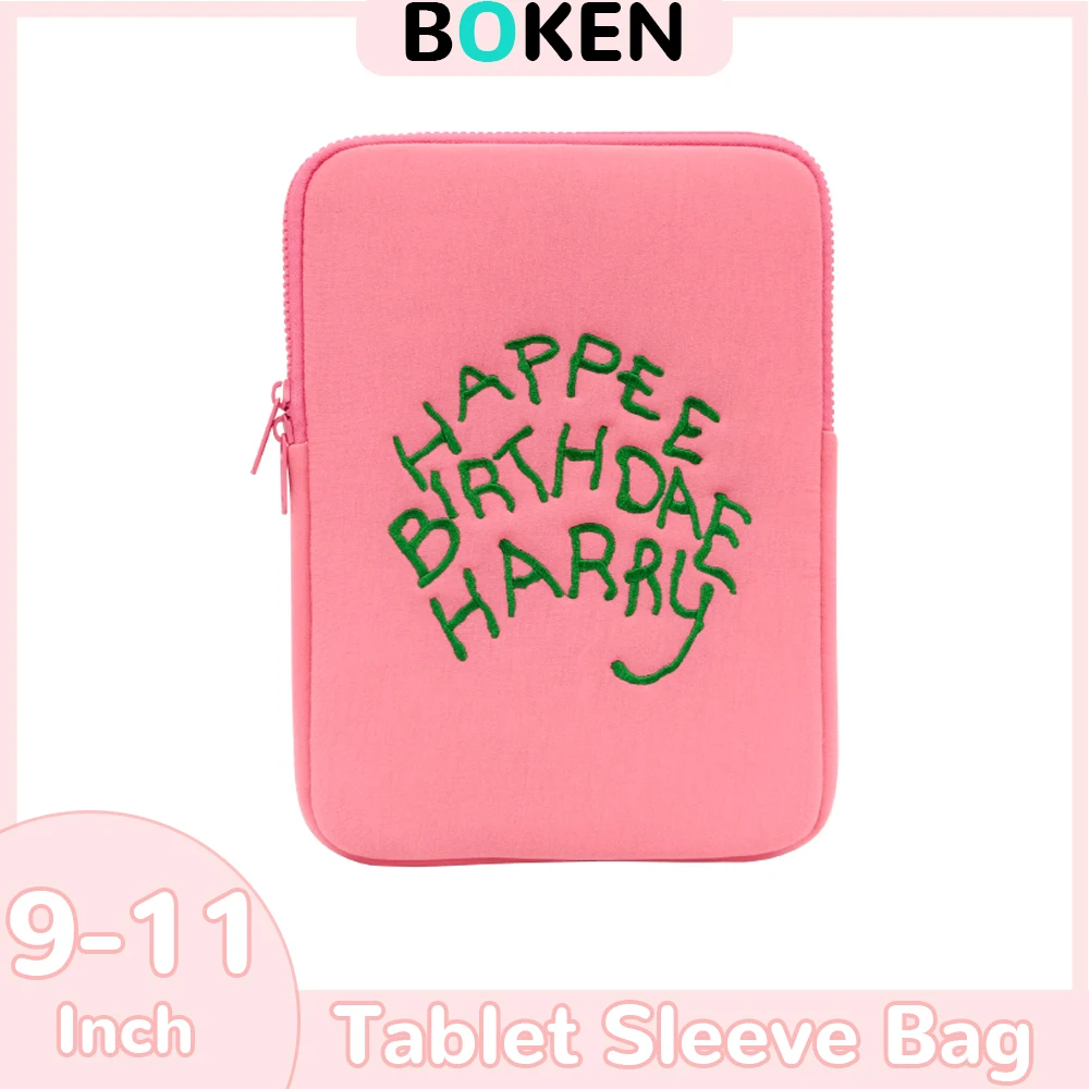 

Модный чехол для планшета iPad Air 6, Samsung Tab S9, мягкий плюшевый защитный чехол 9-11 дюймов, портативная сумка для планшета для женщин