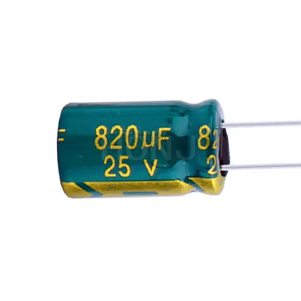 10pcs Electrolytic Capacitor 25V820UF 25V 820UF 10X17 mm High Frequency Low ESR Aluminum Capacitors