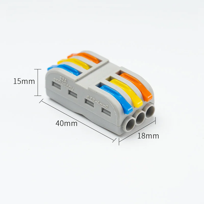 Two into two out fast terminal block wire barrel lamps and lanterns connector SPL-2 parallel high power home decoration colorful