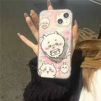 Kawaii Lovely Chiikawa Cartoon MagSafe Magnetic Phone Case For iPhone 16 15 14 13 12 11 Pro Max Plus MINI Y2K Creative Cover