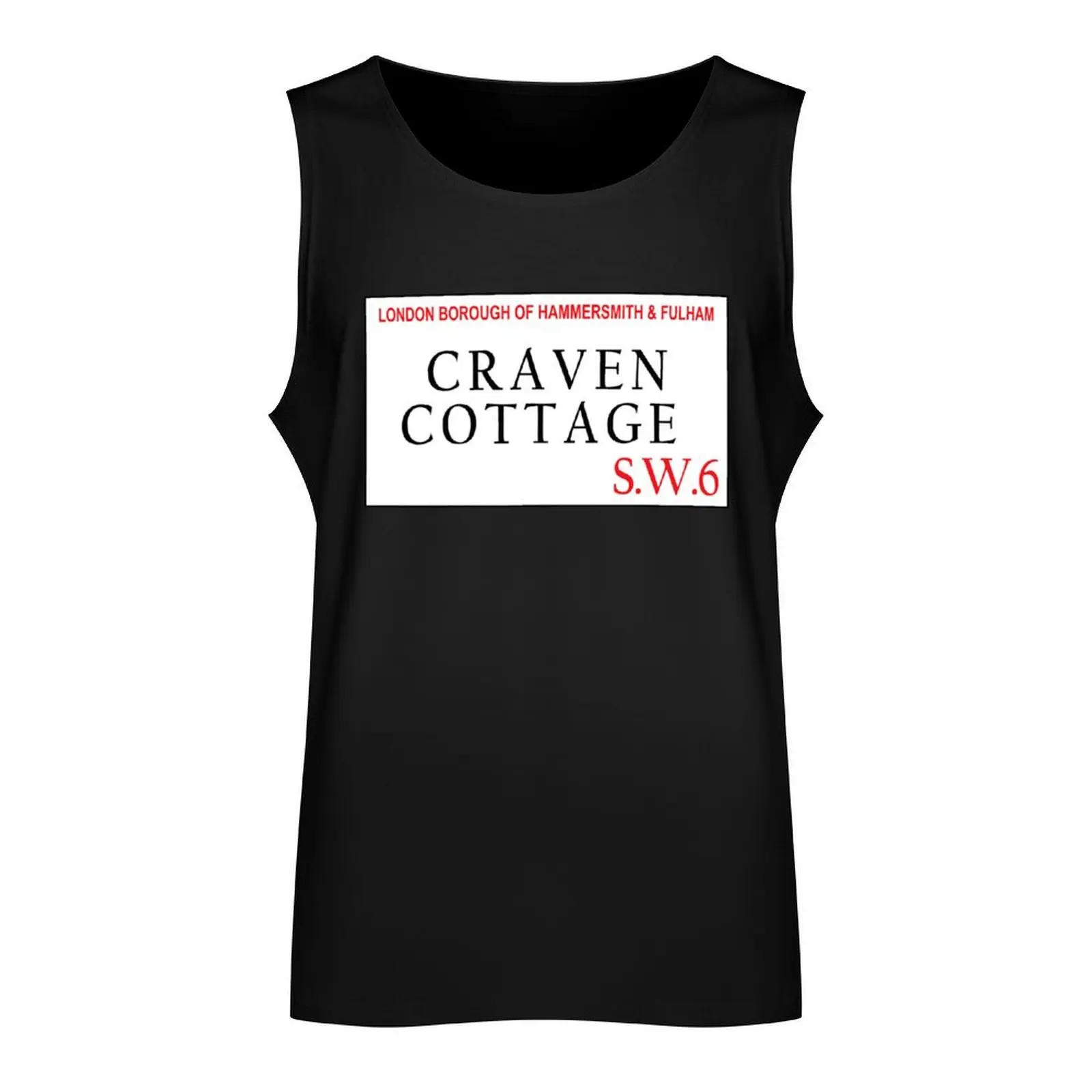 Craven Cottage Fulham SW6 Tank Top Men's gym articles t-shirts for Men's gym Sportswear for men sleeveless