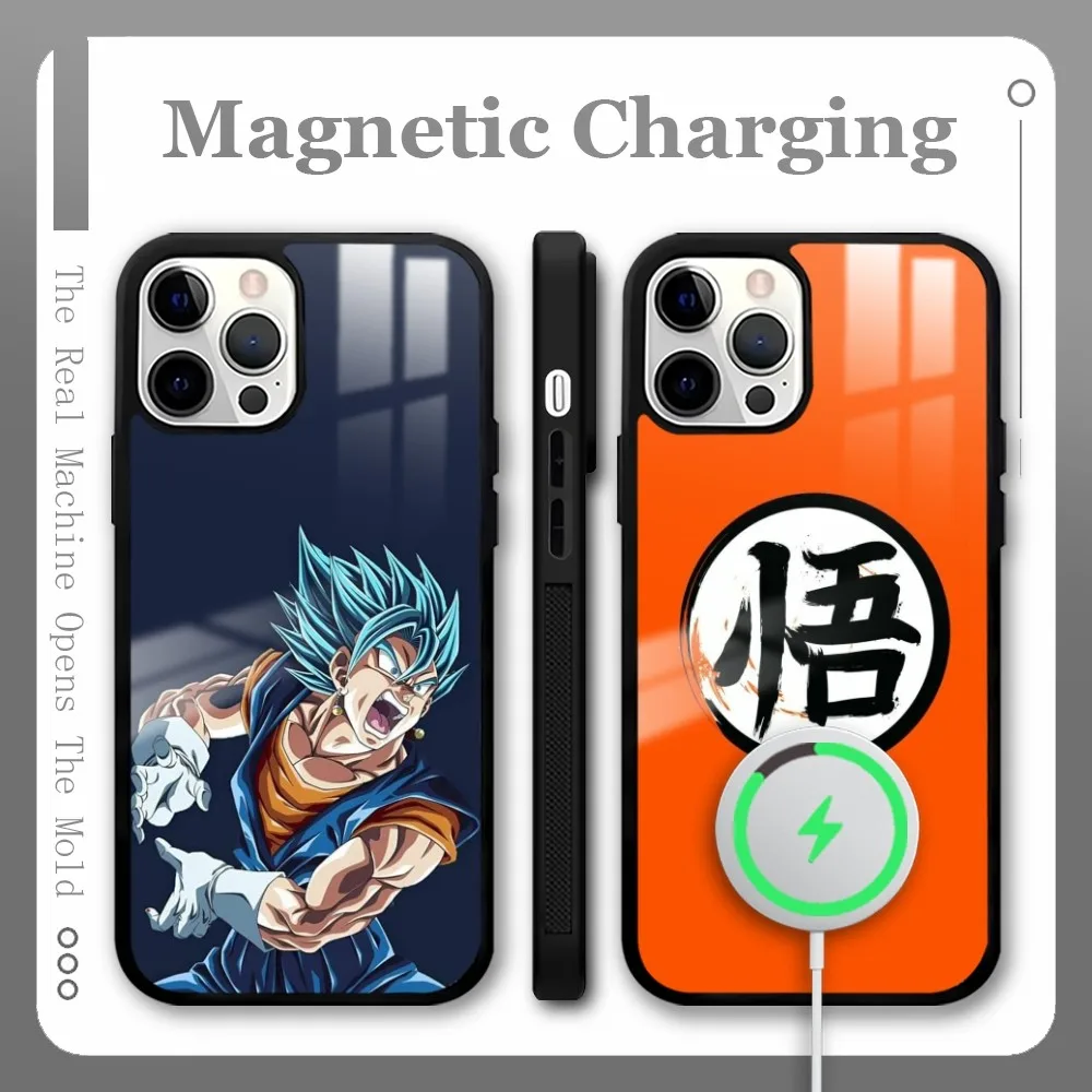 Anime G-Goku D-Dragon-Balls Z Phone Case For iPhone 16 15 14 13 12 11 Pro Max Plus Mini Magnetic Magsafe Wireless Charging Cover