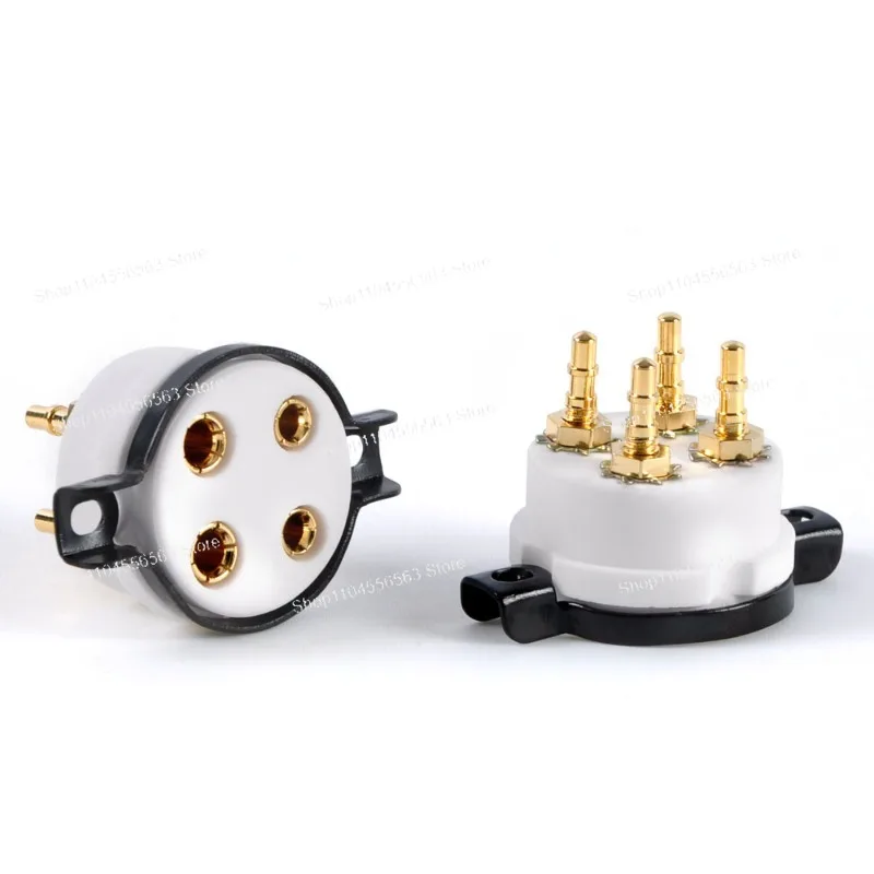 Reference CMC Ceramic Tube Holder 4P Gold Plated 300B/2A3 Tube Holder, Audio Accessories