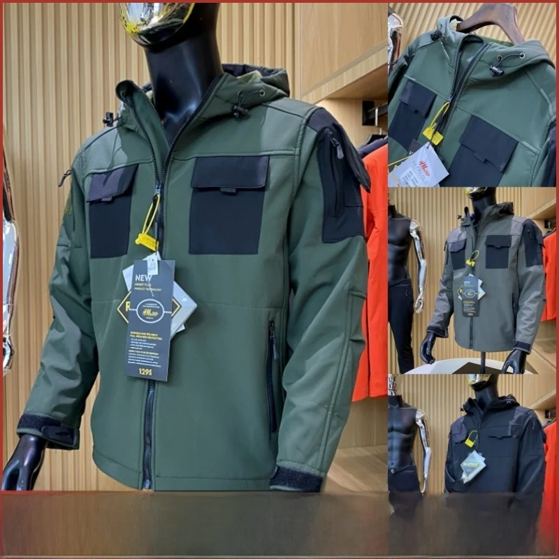 

Outdoor Softell Jaet Windproof Waterproof Hooded Casual Warm Youth Faion Autumn Winter Men's Color Climbing Coat