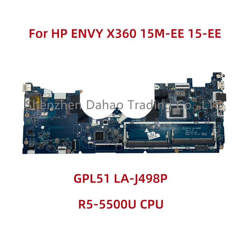 Placa Base para Laptop HP ENVY X360 15M-EE 15-EE GPL51 LA-J498P con CPU R5-5500U SPS:M36930-601 100% Probada