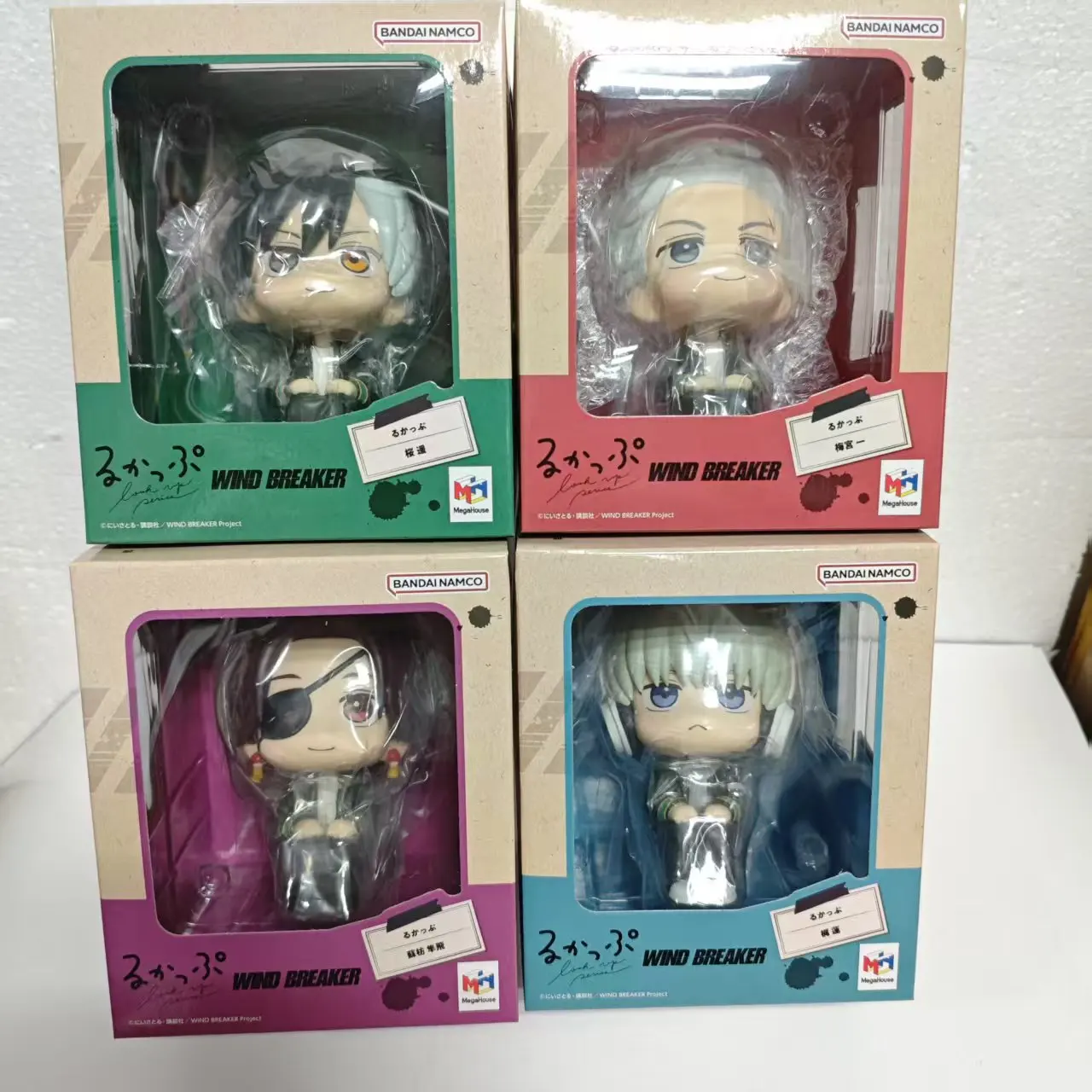 Megahouse cortavientos Anime Sakura Haruka & Umemiya Hajime & Kaji Ren & Suo Hayato aspecto figura de acción modelo estatuilla Original