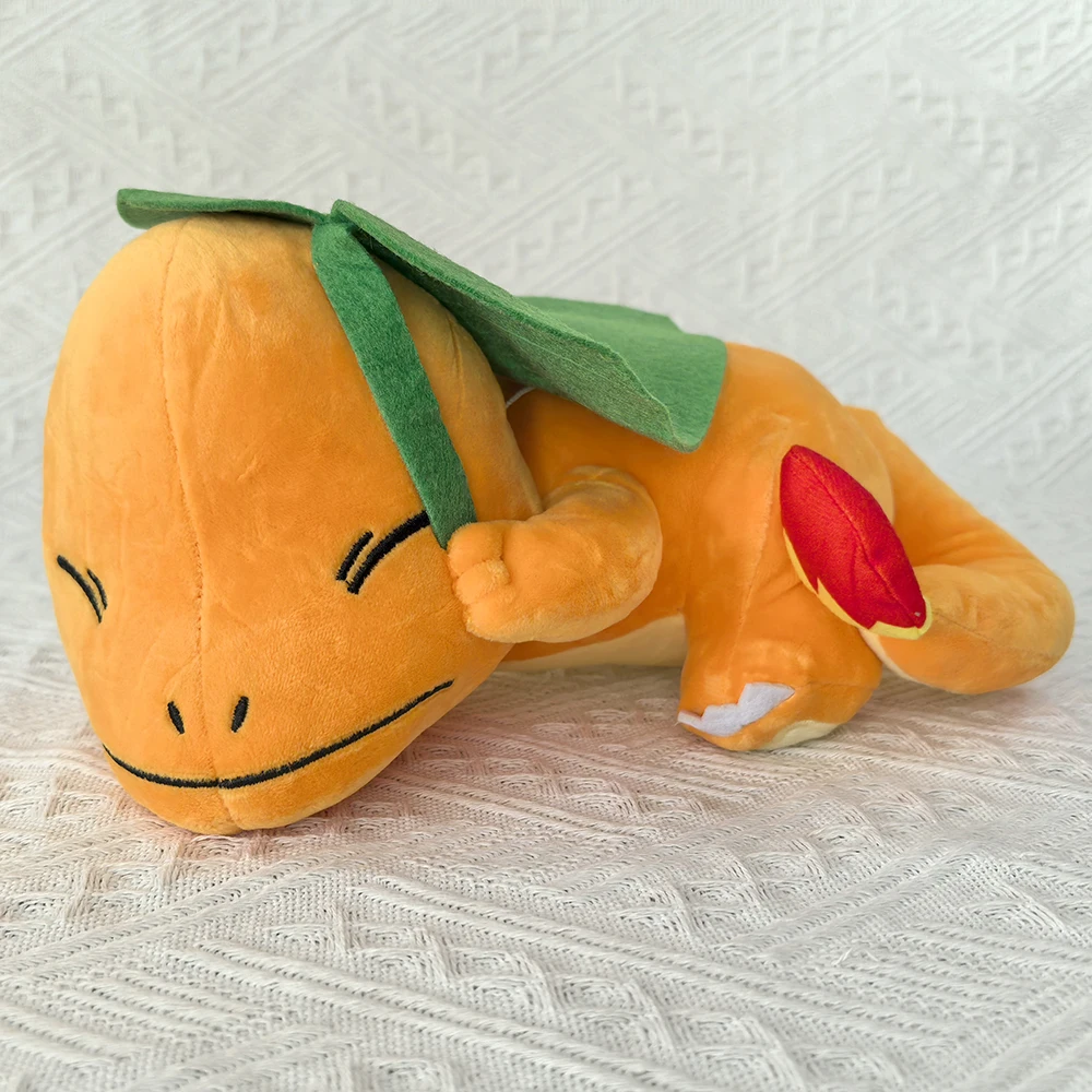 

TAKARA TOMY Pokemon LEGENDS Charmander Спящий под листом 11 "Плюшевая мягкая игрушка, мультяшная игра Switch Fire Dragon Мягкое животное