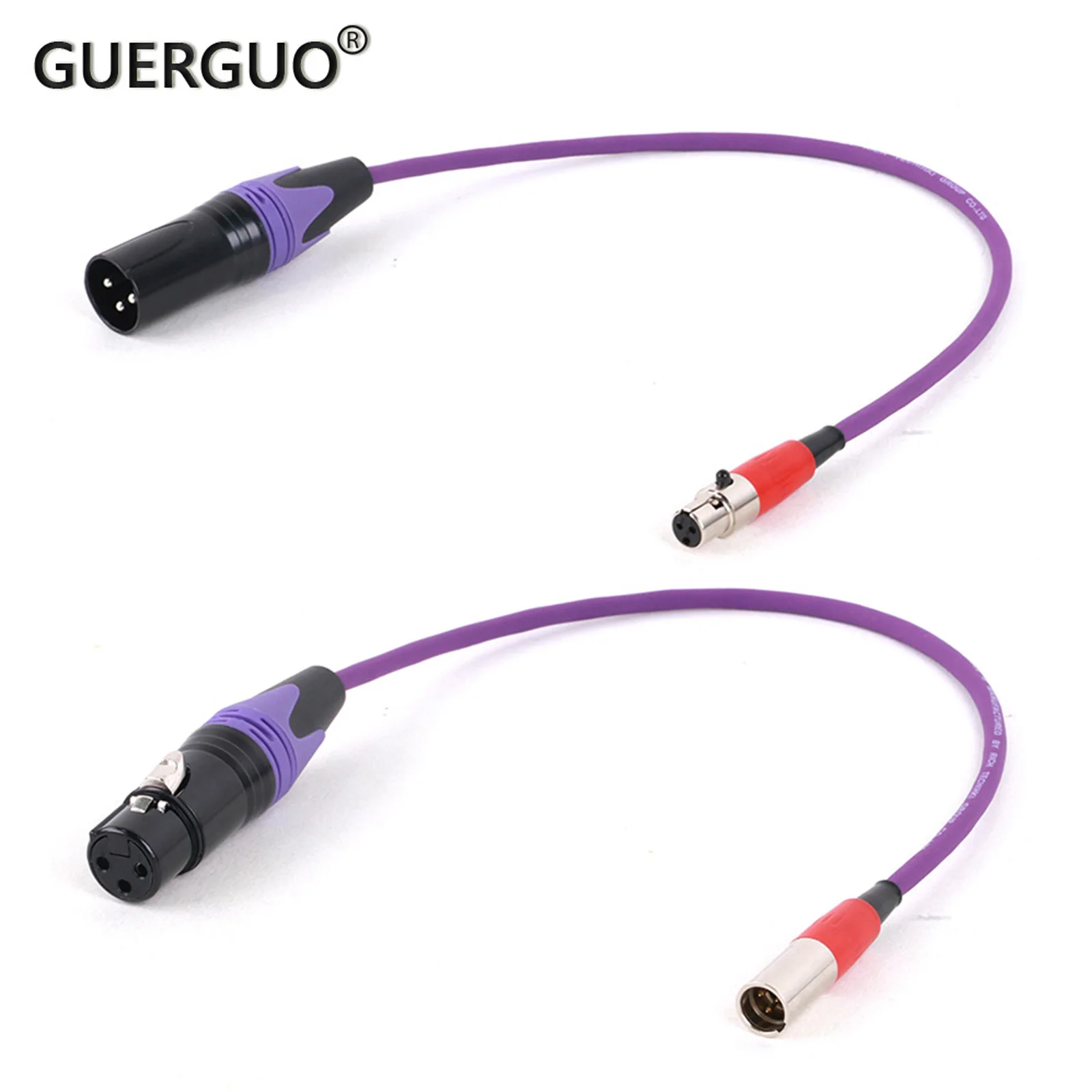 

GuerGuo Mini XLR 3Pin Male/Female to XLR 3Pin Male/Female Cable for Blackmagic Pocket Cinema 4k Camera Audio Line Cable 0.3M-15M