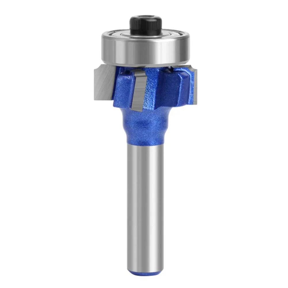 8mm Shank Router Bit 4 Teeth Blue For Hand Making Drawer Milling Cutter R1 R2 R3 Trimming Edge Wood Router Bit