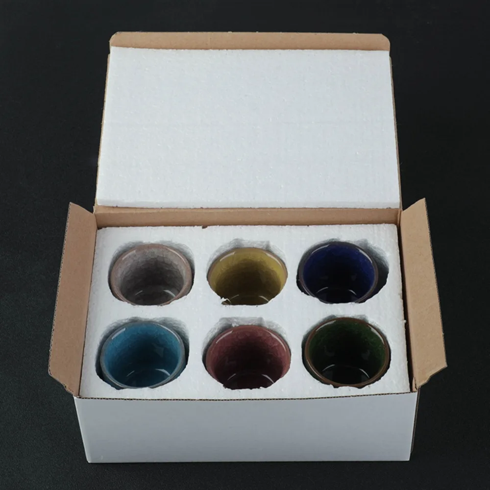 Ice Cracked Flower Pot Mini Desk Small Flower Pot Succulent Combination Small Fresh Color Ceramic Flower Pot