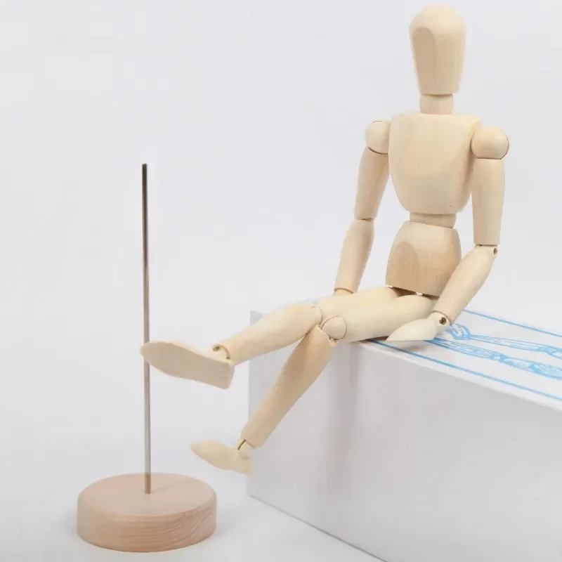 Figurines à main en bois, modèle de dessin à articulations rotatives, croquis, Mannequin miniature, décoration de bureau, maison, salle de bureau