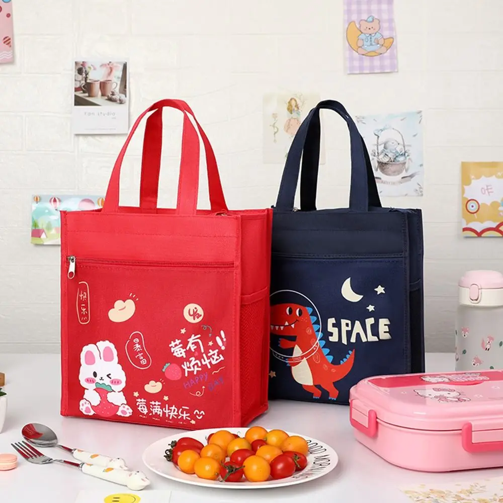 Kid Student Breakfast Organizer borsa termica isolata Picnic Travel Cute Lunch Bag Cartoon Storage Bag Cooler Warm Box