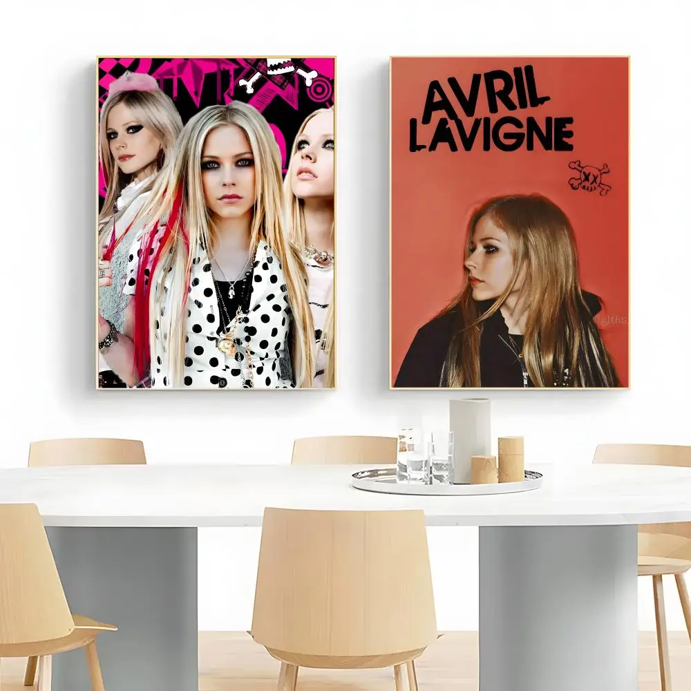 Punk Nostalgic A-Avril Lavigne Y2K Pop Rock Music Vibe Poster Wall Art Print Decorative Mural Home Decor Gift Unframed