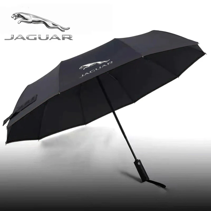 Parasol plegable automático para coche Jaguar E-PACE F-PACE F-TYPE I-PACE XE XF XK XJR XJ XEL XFL XKR, accesorios para paraguas