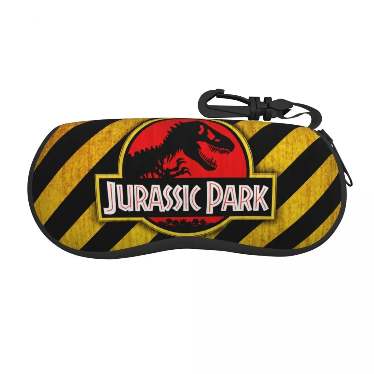 Custom Jurassic Park Logo Yellow Glasses Case Stylish Giant Dinsaur Shell Eyeglasses Case Sunglasses Box