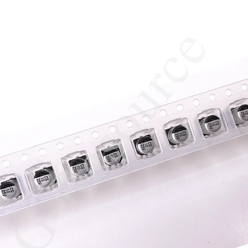 (100pcs) Aluminum electrolytic capacitor 10UF 25V patch 4*5.4mm 4*5  CS