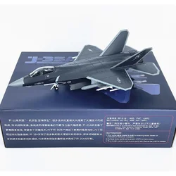 Diecast Scale 1/72 Chinese Air Force J-35A Fighter Aircraft Model Alloy Material Simulation Carrier-Based Aircraft Decoration
