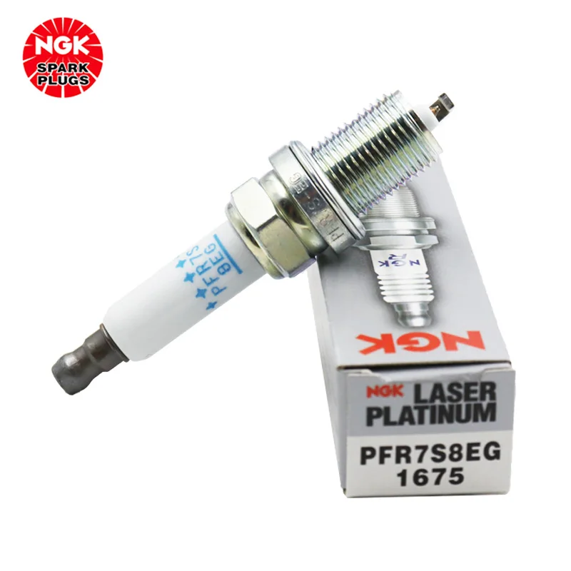 NGK Dual Platinum Spark plug PFR7S8EG 1675 is suitable for Au1di A4LQ3Q5A6L Magotan(4PCS)