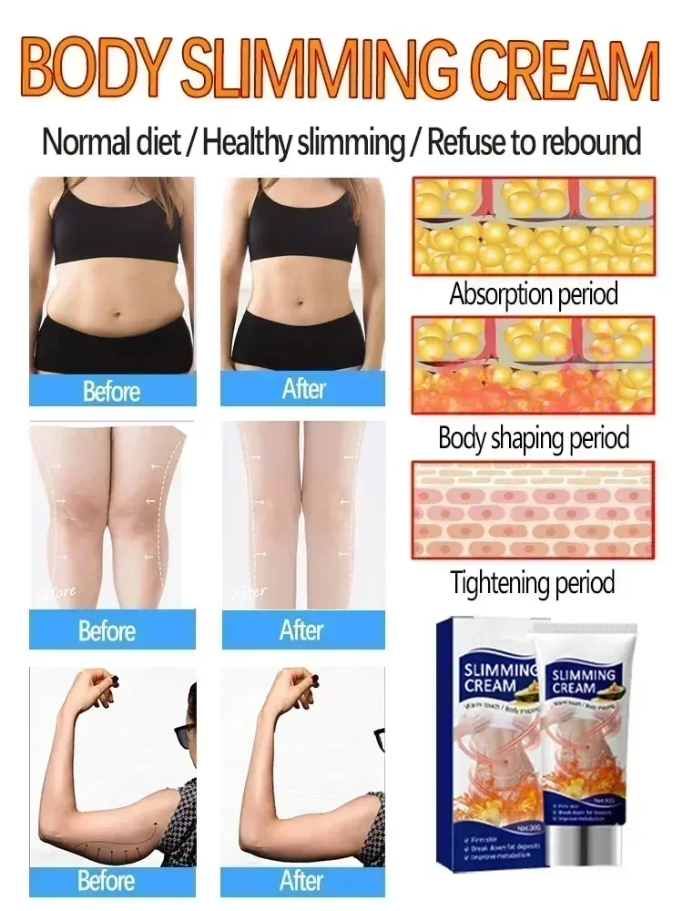 Fast Slimming Cream Fat Burning  Full Body Sculpting Man 7 Days Powerful Belly Weight Loss Woman