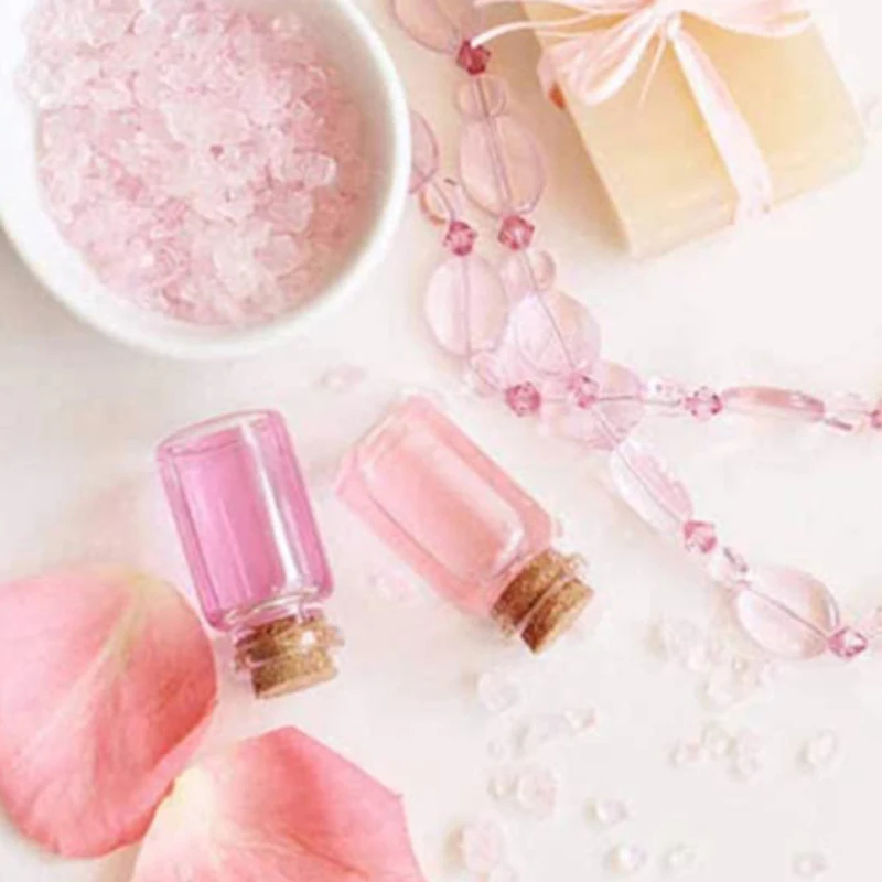 5PCS 5-30ML Empty Mini Glass Bottles with Corks Gravel Bottle Time Capsules Vials Message Bottles For DIY Wedding Favors Decor