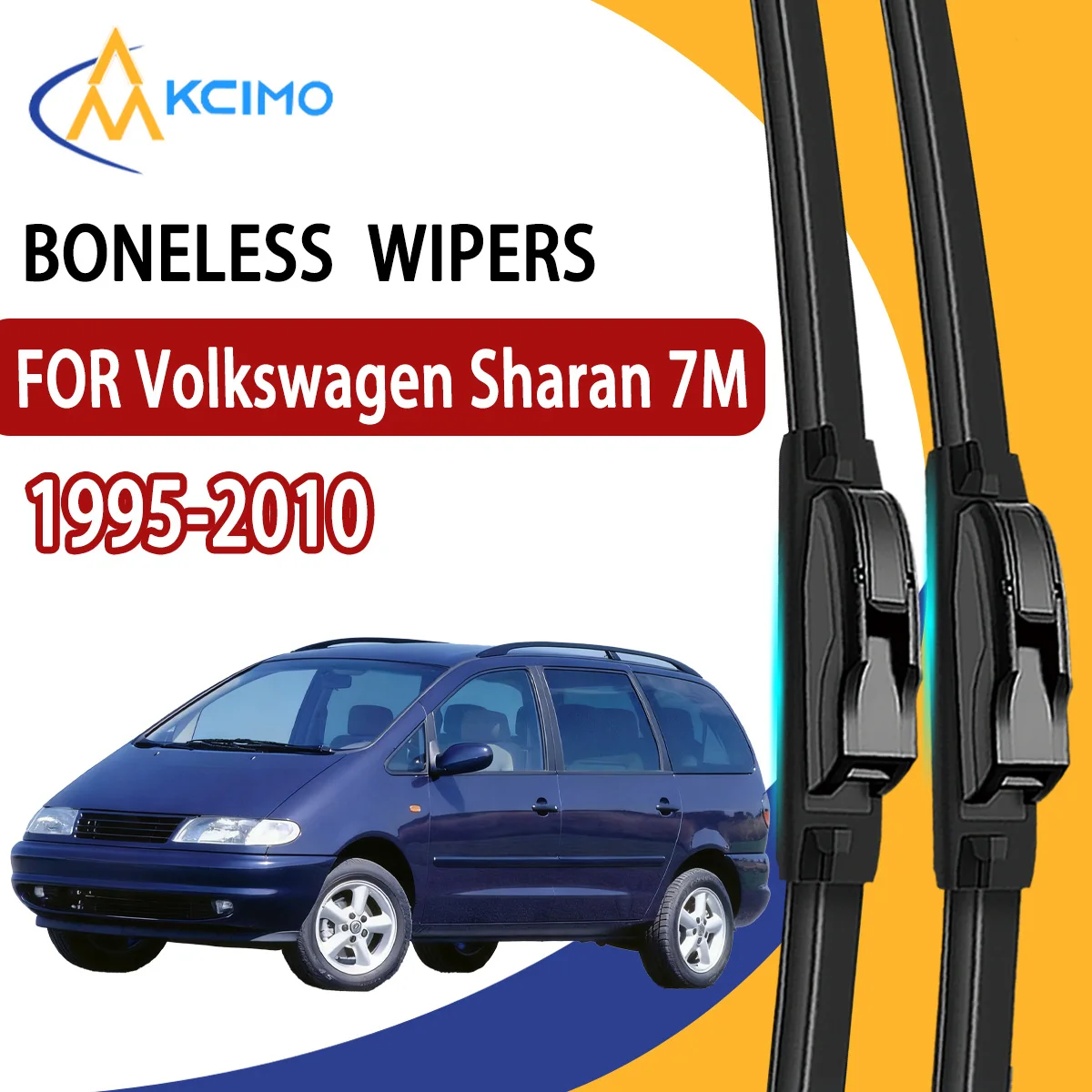 

2Pcs Front Windshield Wiper Blades For Volkswagen Sharan 7M 1995-2010 Windscreen Window Car Accessories