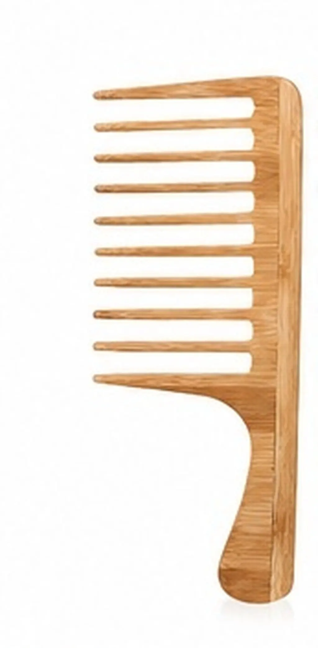 2Pcs Bamboo Wide Tooth Comb Large Teeth Retro Hair Styling Comb Scalp Massager Smooth Detangling Hair Care Tool Men