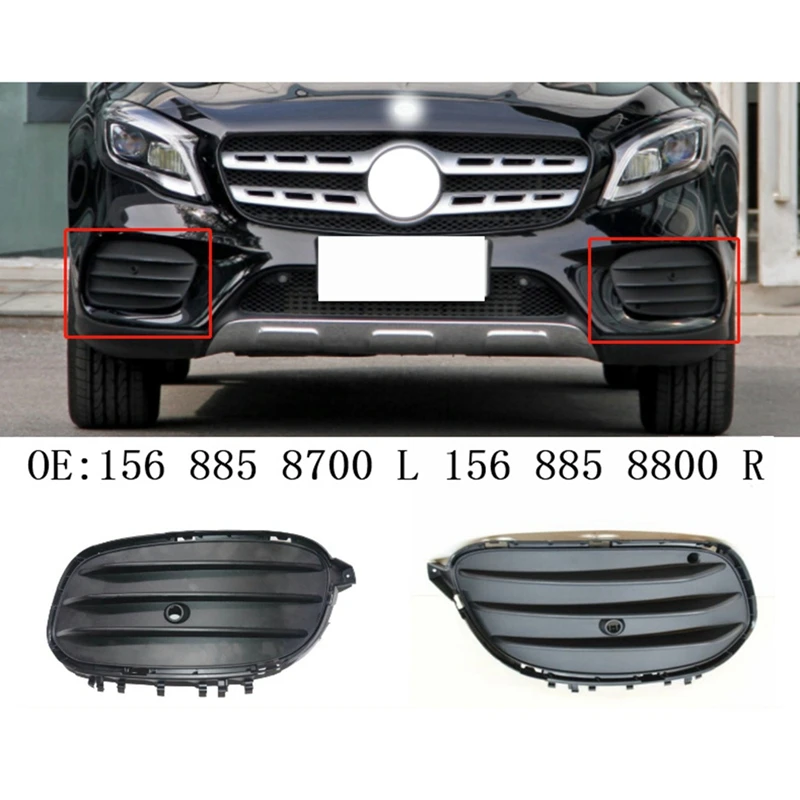 1568858700 Car Front Left Bumper Bezel Grille Light For Mercedes Benz GLA X156 W156 2017 2018 2019