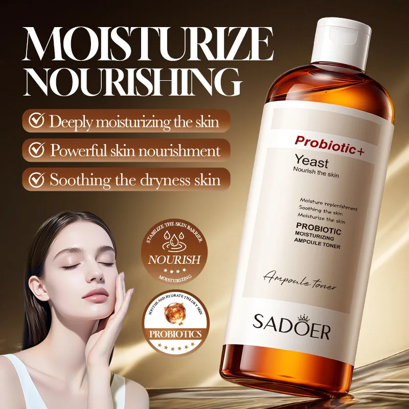 Tônico Hidratante Probiótico Clareador, Ampola Iluminadora, Sérum Facial Corretor de Manchas, Essência Hidratante com Vitamina C, Cosméticos