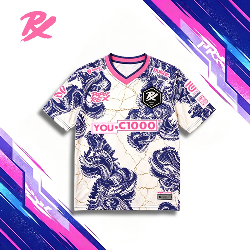 Paper Rex 2026/27 Salt Match Jersey VCT Game Esports Club PRX Uniform Clothing Men Fashion 3D Print Short Sleeve Tees Fans Tops