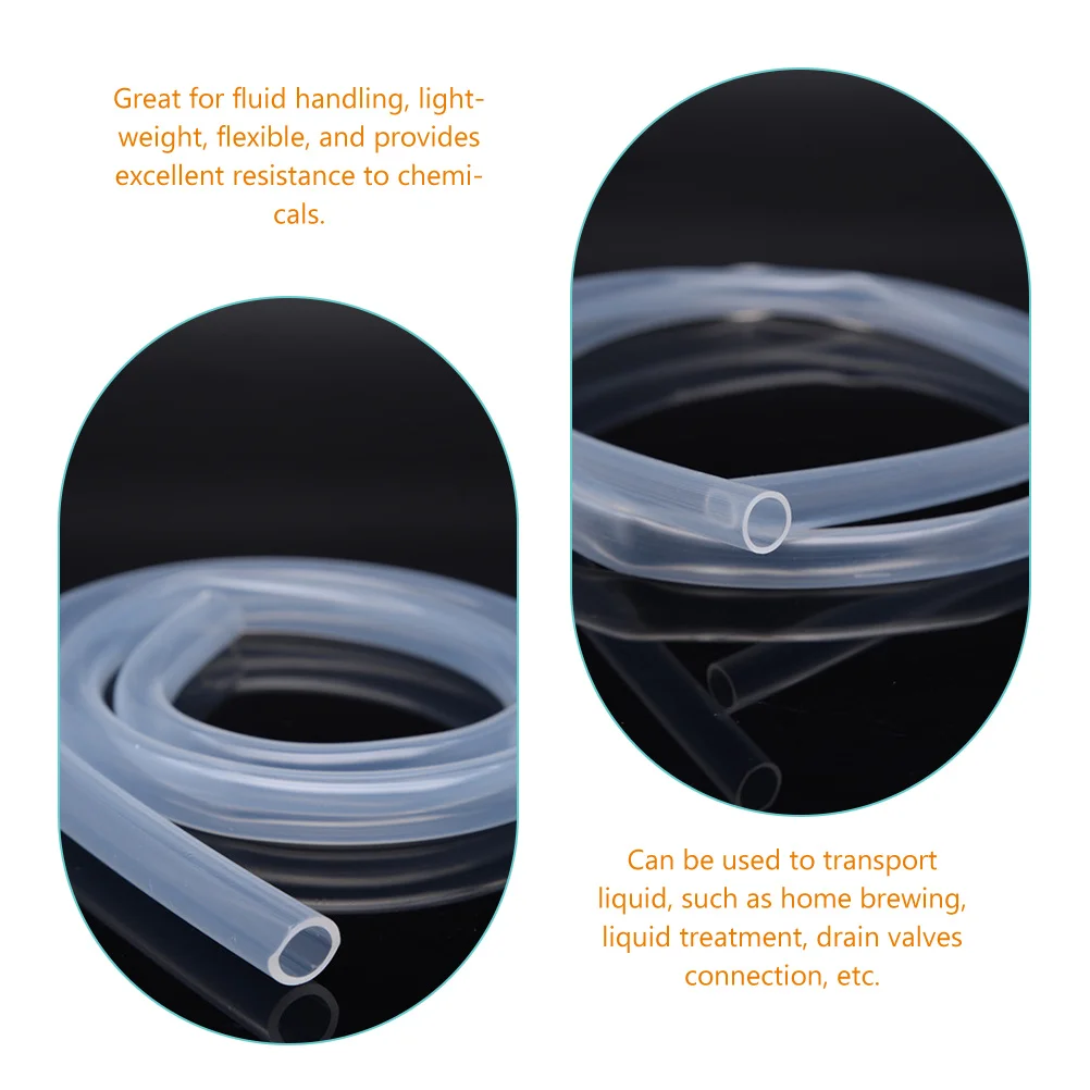 

Flexible Hose Clear 3/8 Id High Temp Resistance Food Grade Water Transport Industrial Tubing Lightweight Transparent Pipe Tube