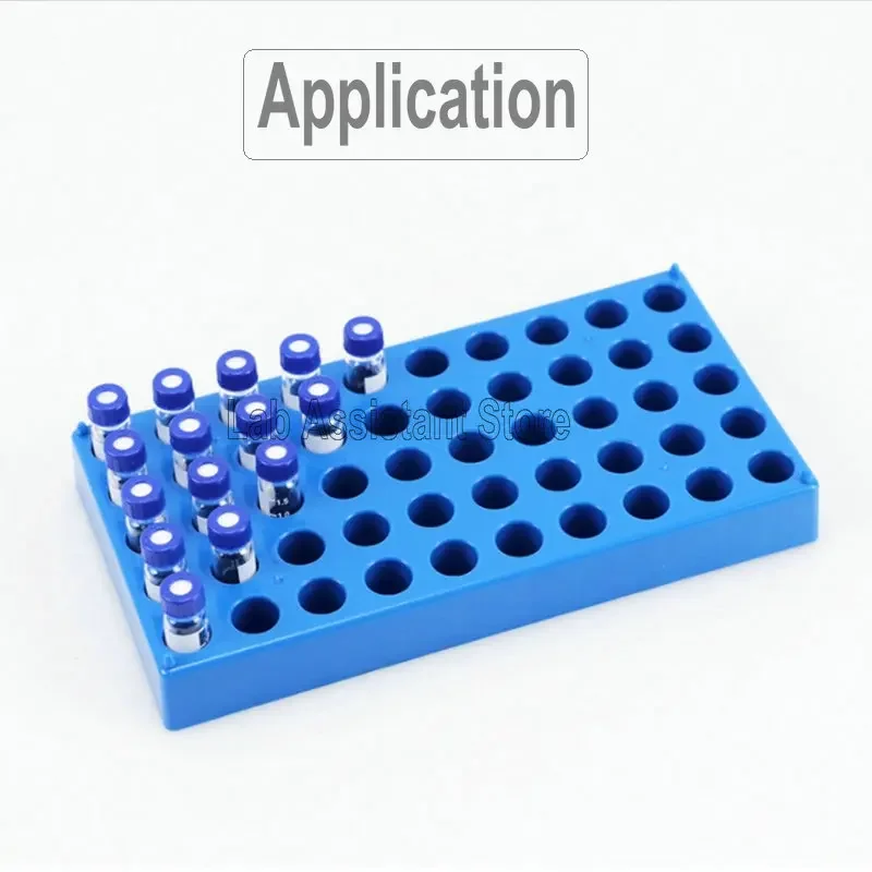 1piece Plastic Vial Rack for 2ml-60ml Glass Sample Bottle Headspace Bottle's Holder Chemistry Laboratory Supplies