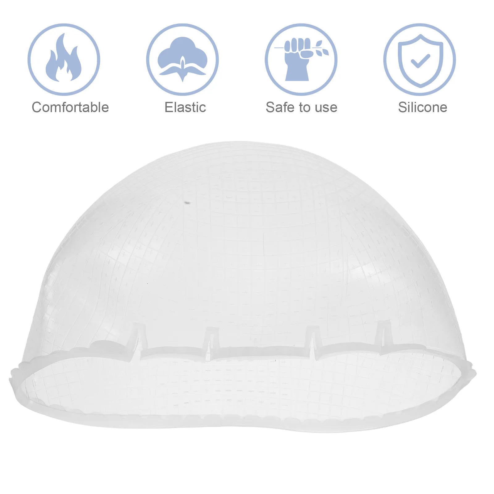 

Reusable Silicone Highlighting Cap Hair Dye Hat Cross Hole Design Elastic Hair Color Tool for Home Salon Frosting Cap Highlights