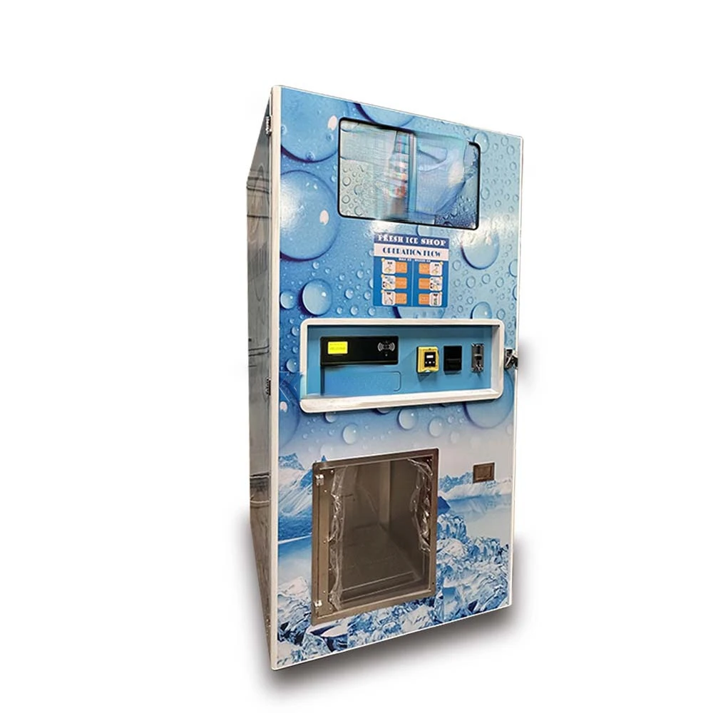 2023 New Arrival 24h Self Service Outdoor Ice Making and Vending Machine For Sale Ice Cube Vending Machine