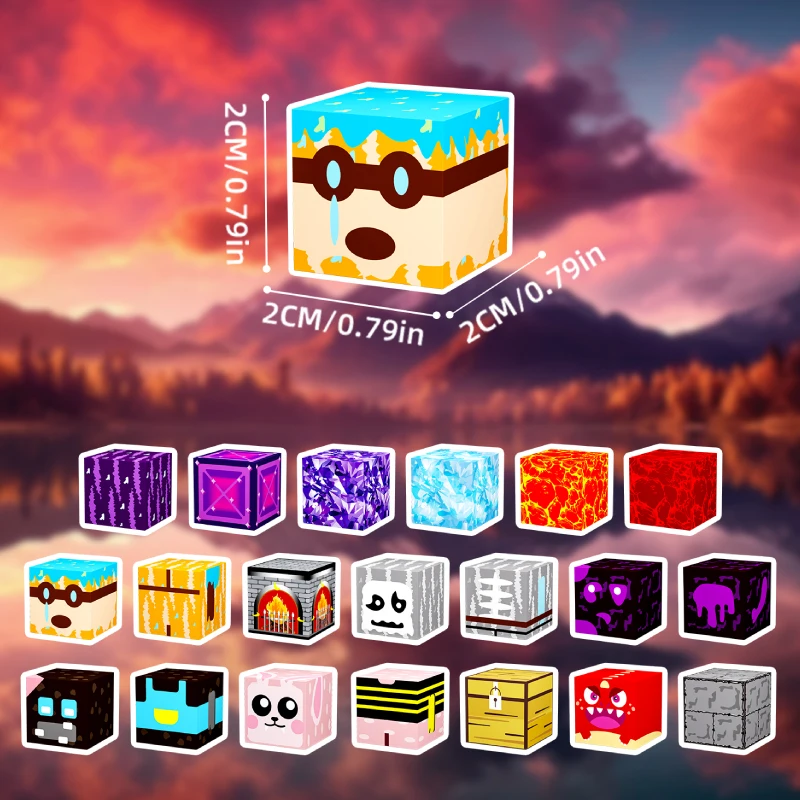 Black Lava Theme Puzzle for Boys and Girls Aged 3-6 Children's Educational Magnetic Building Blocks Toy