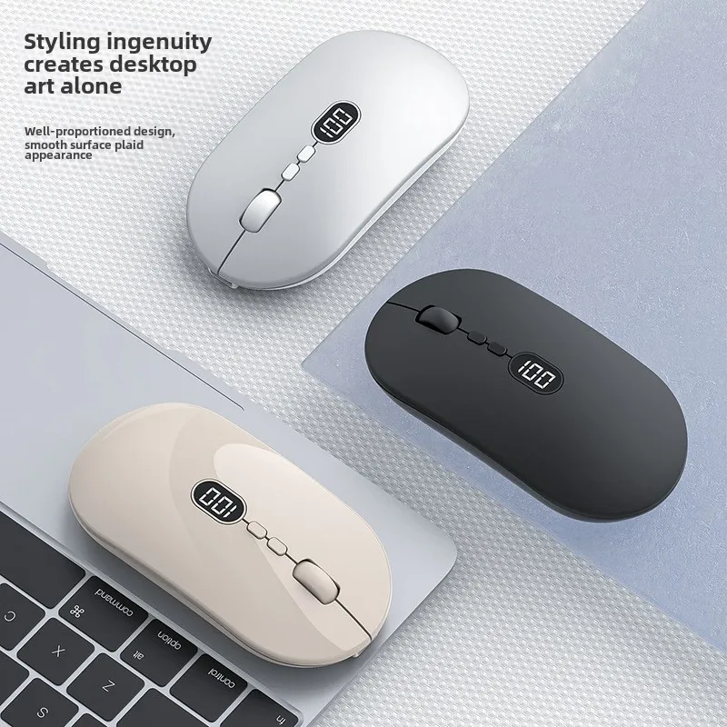 X1 wireless laptop mouse, invisible battery level, rechargeable, 2.4g, portable, USB, silent click, suitable for Windows, Mac