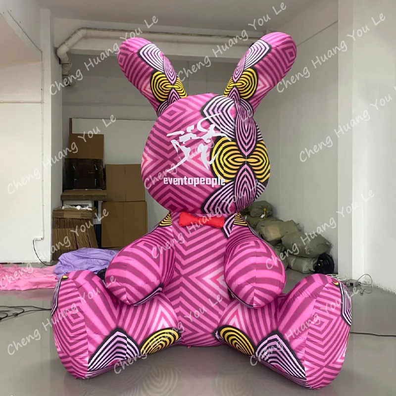 

Commercial Advertising Inflatable Rabbit Cartoon Model Air Balloon Custom Inflatable Animal Character For Party