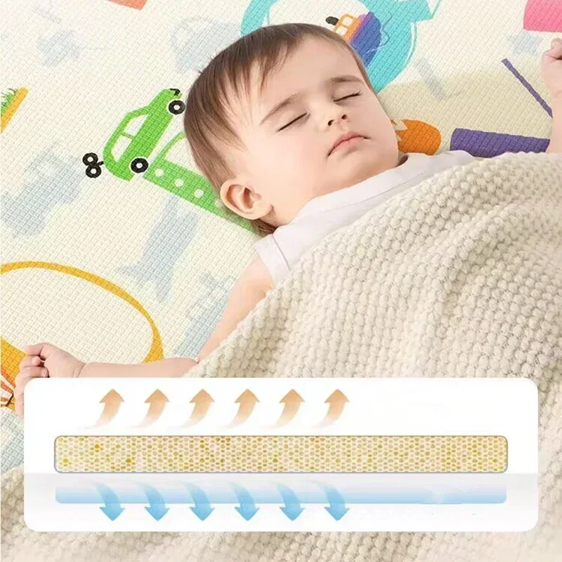 Non-toxic 1CM Thick EPE Baby Activity Gym Baby Crawling Play Mats Carpet Baby Game Mat for Children\'s Safety Rug Folding Sending