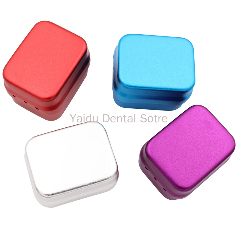 

5pcs Aluminum Dental Disinfection Box Autoclave Sterilizer Case Burs Endo Files Holder 30 Holes For Burs Dentist Lab Instrument