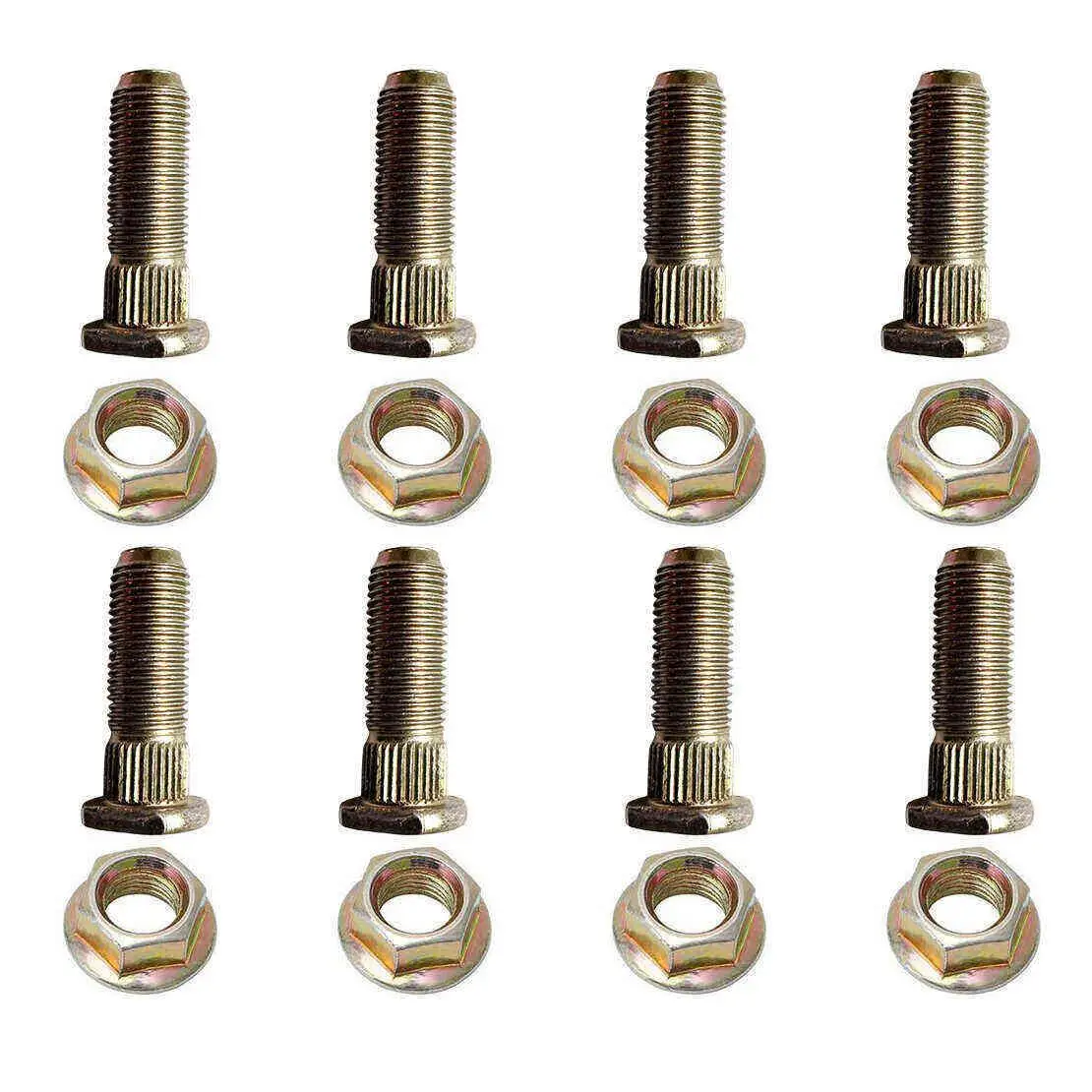 

7547211 7542459 8 комплектов шпильки и гайки M12 с фланцем заднего колеса 7515513, подходят для Polaris Ranger Magnum Sportsman 500 700 570 800 900