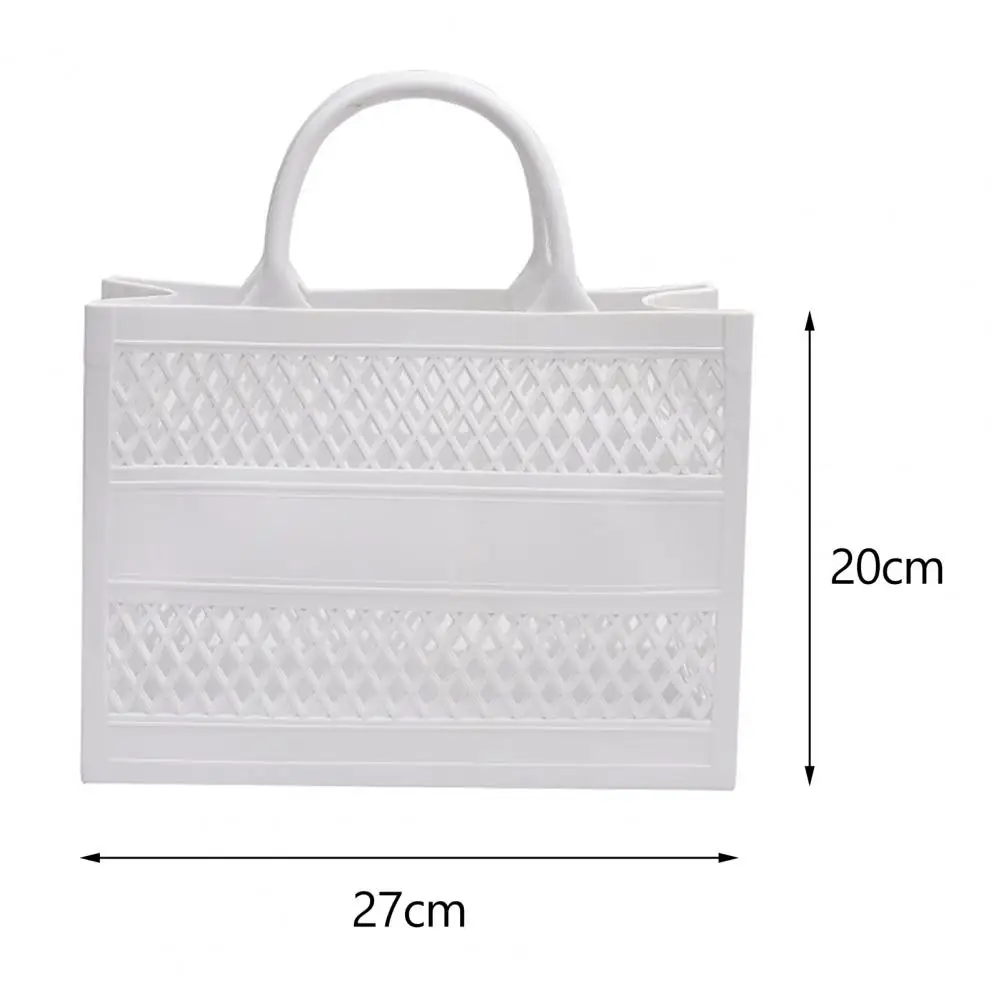 Hollow Beach Tote Bag PVC Portable Sandproof Waterproof Toiletries Grocery Vacation Swimming Tote Handbag Portable Travel bag