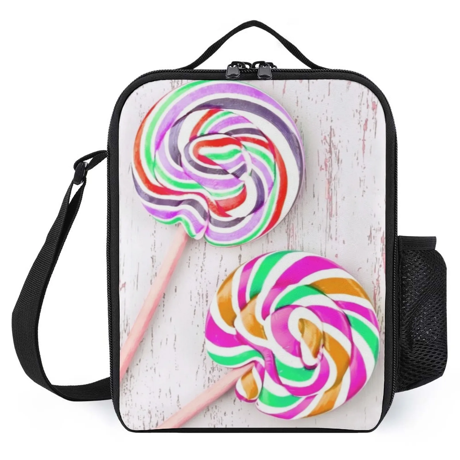 

ANIME FOOD Koeltas Printed French School Teacher Gifts Cold Bag Lunch Bag Insulation Lunch Box Bag