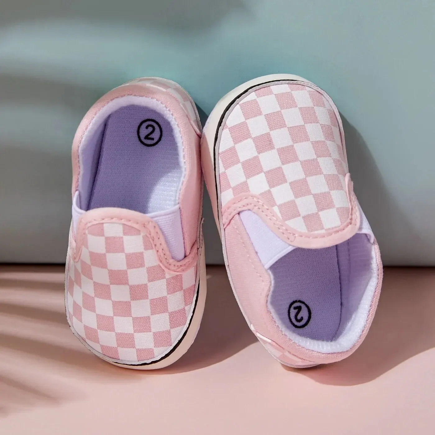 Chaussures classiques à carreaux pour bébés, baskets pour tout-petits, premiers marcheurs, garçons, filles, semelle en coton, chaussures de sport décontractées pour bébés, CPull