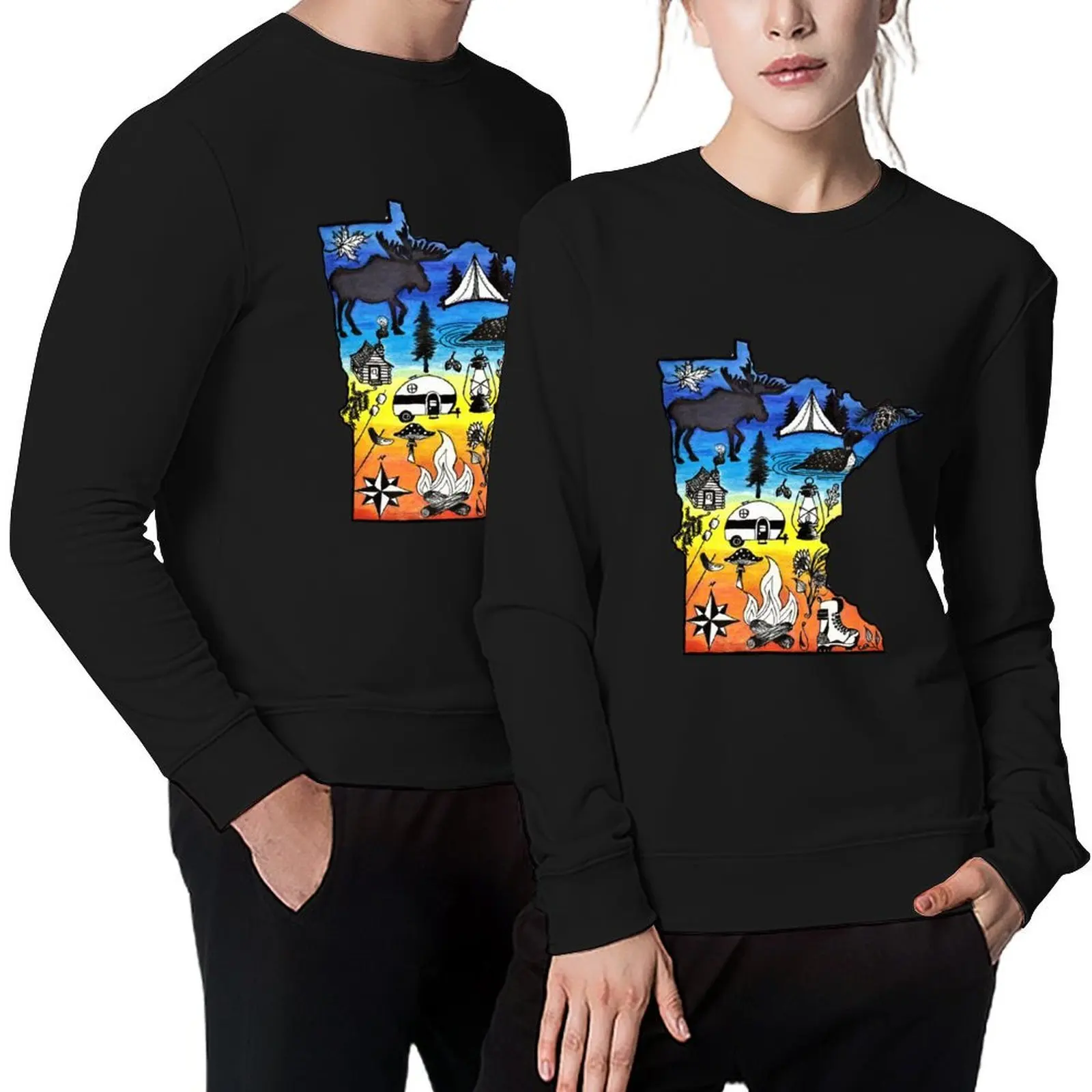 

Vivid MN Sunrise Pullover men wear autumn men clothing men's coat sweatshirt male