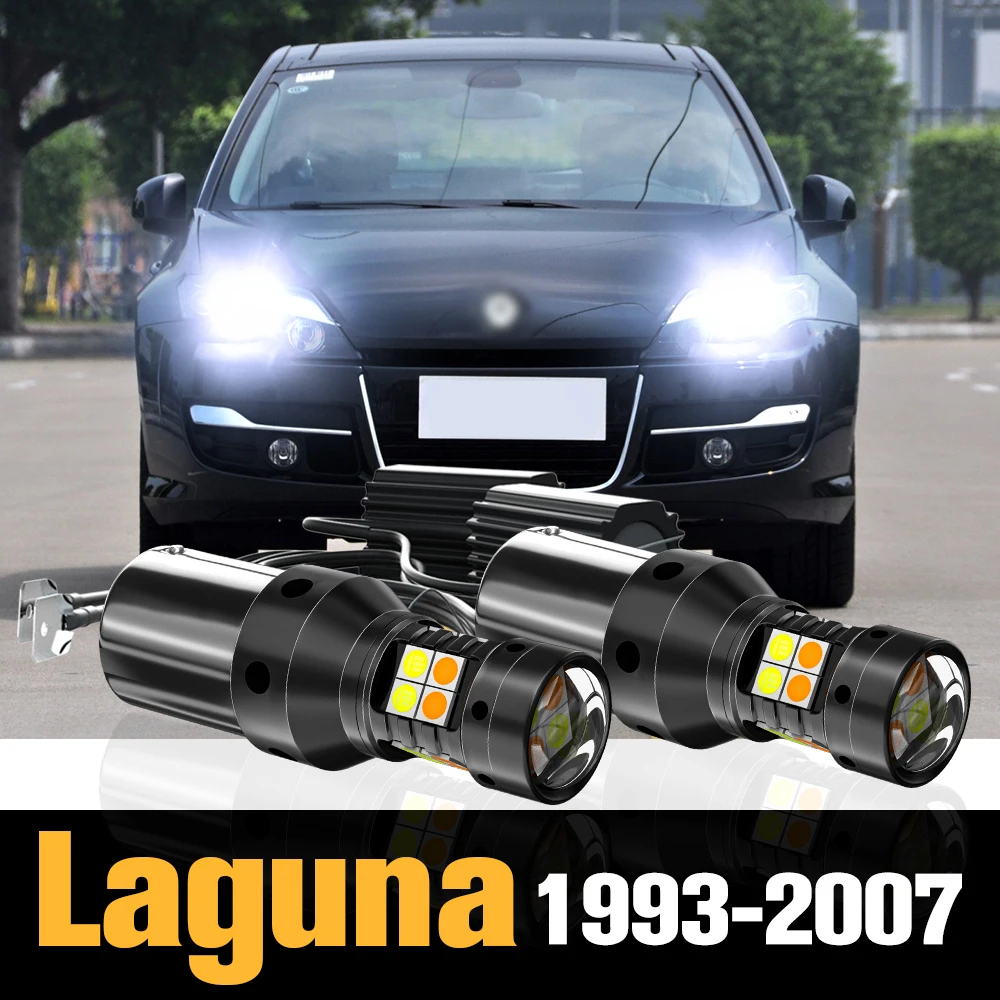 

2x Canbus LED Dual Mode Turn Signal+Daytime Running Light DRL Accessories For Renault Laguna 1993-2007 2002 2003 2004 2005 2006