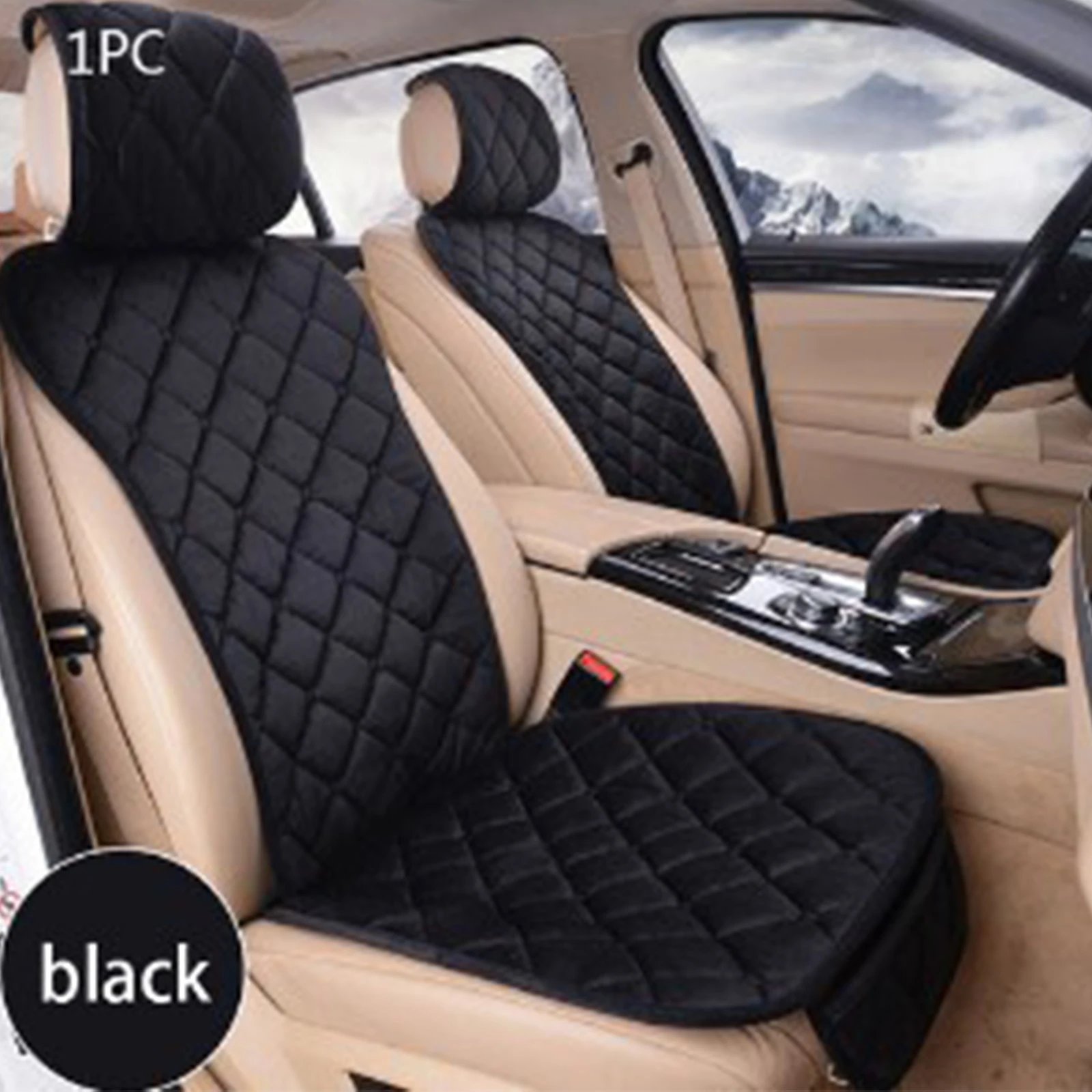 Car Seat Covers Protector Set Universal Auto Front Rear Chair Cushion Pad Warm Plush Automobiles Seat Covers Mat Car Accessories