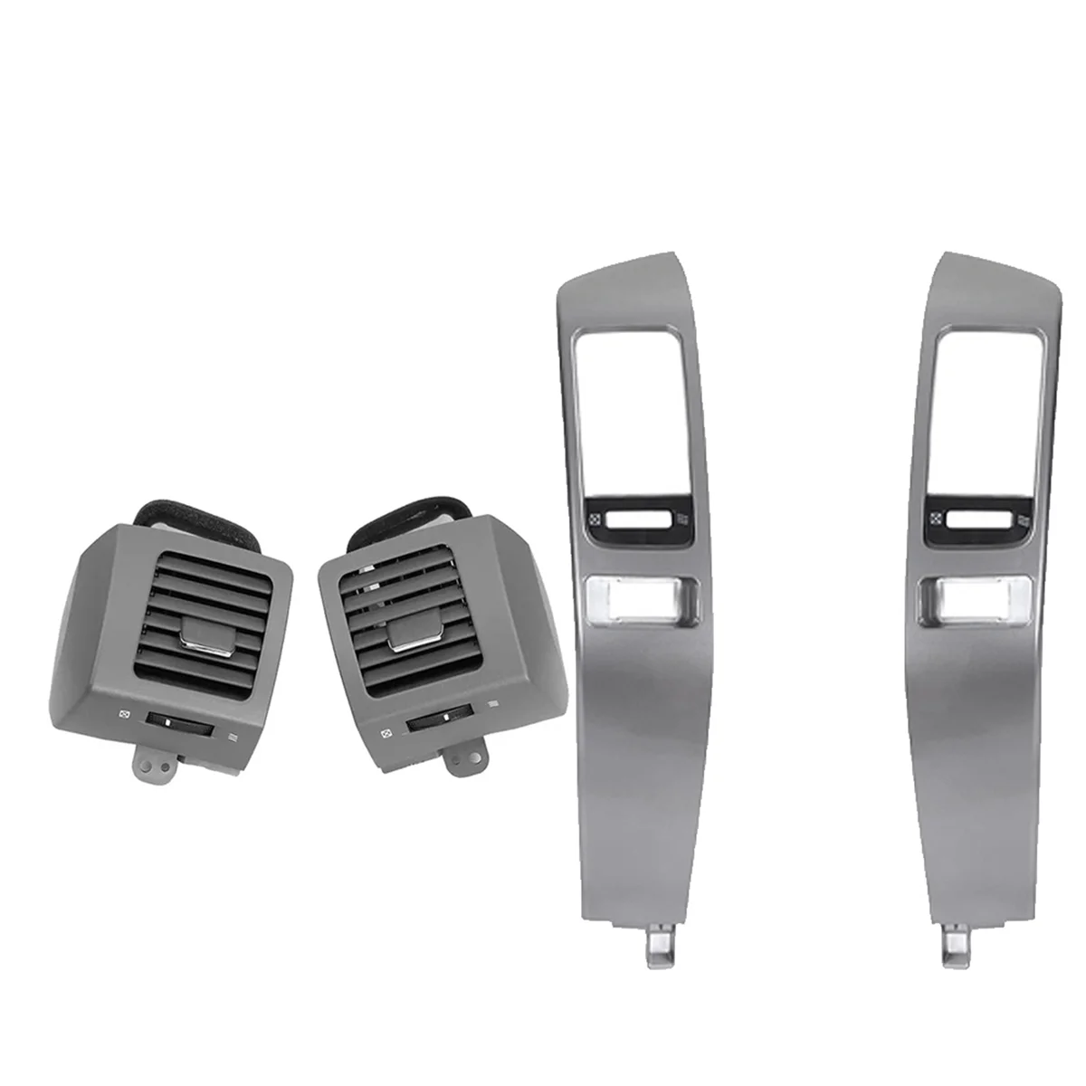 

Car Dash Air Vent Grille+Air Conditioner Outlet Frame Trim Panel for Toyota Land Cruiser Prado LC120 Lexus GX470 03-09 A