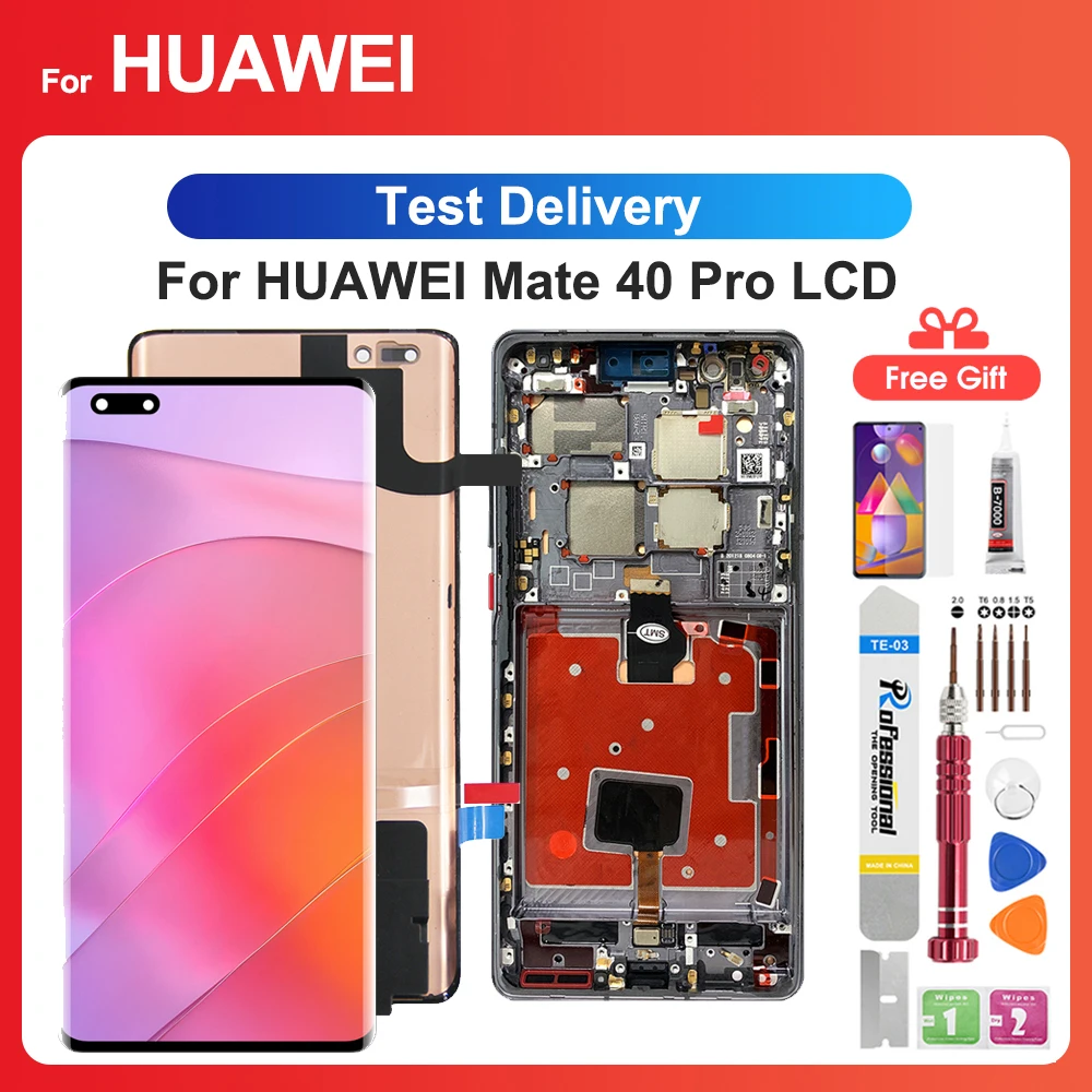 

For HUAWEI Mate 40 Pro 6.76''For Mate40Pro NOH-NX9 AN00 AN01 LCD Display Touch Screen Digitizer Assembly Replacement