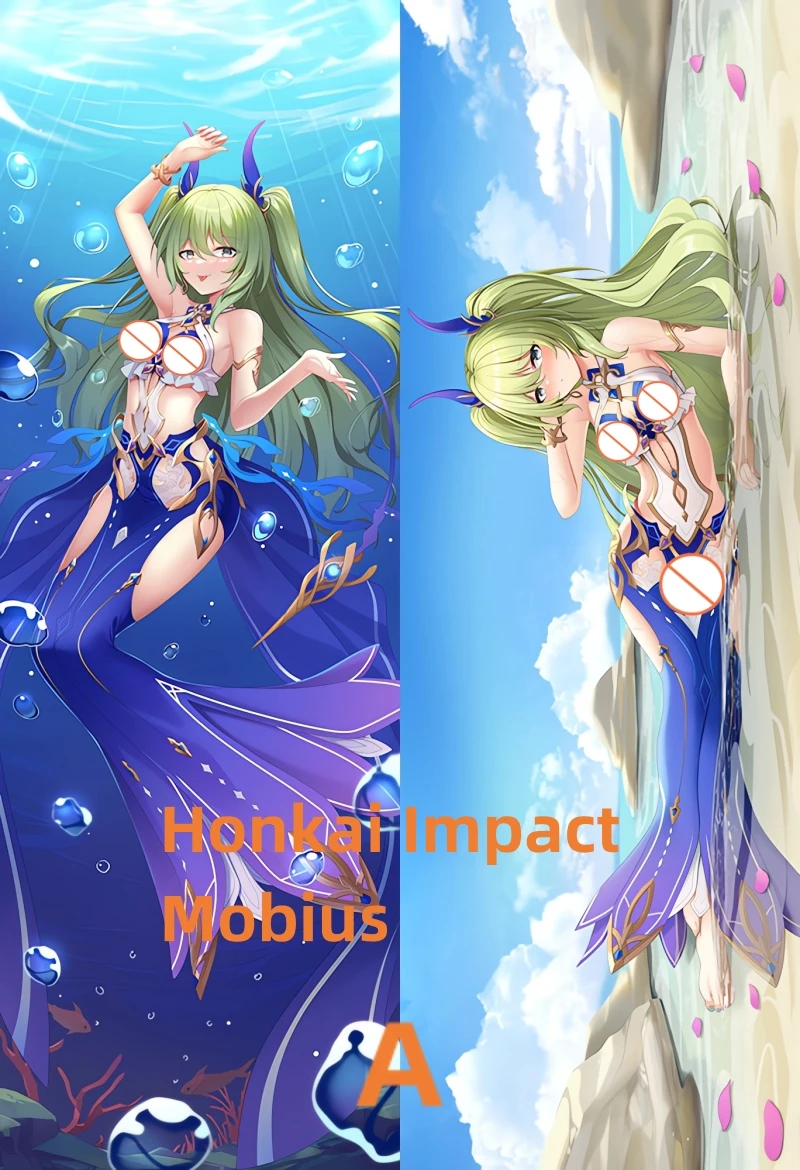 Dakimakura Anime Pillow Case Honkai Impact Mobius Double-sided Print Of Life-size Body Pillowcase Gifts Can be Customized