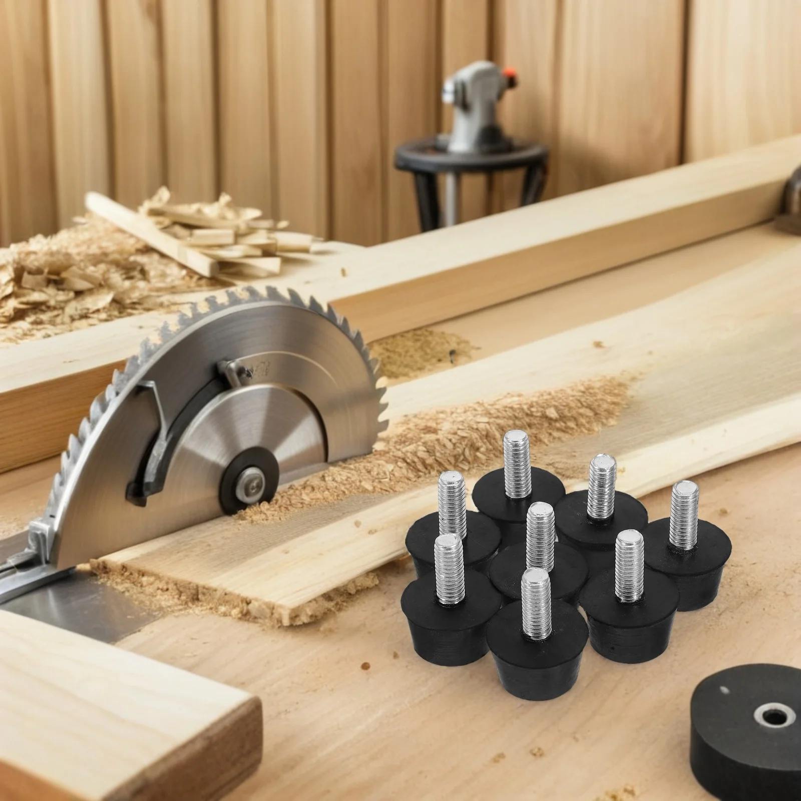 8 قطعة أدوات تسوية الأثاث القابلة للتعديل M6 موضوع قواعد مطاطية للأرضيات غير المستوية المضادة للانزلاق الحد من الضوضاء الجدول كرسي خزانة أريكة